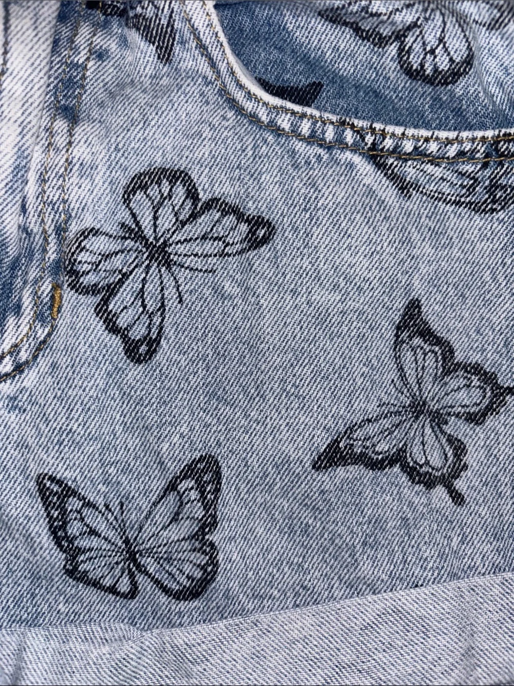 Pacsun Eco Butterfly Stamp Mom Shorts- 26 - Picture 10 of 10
